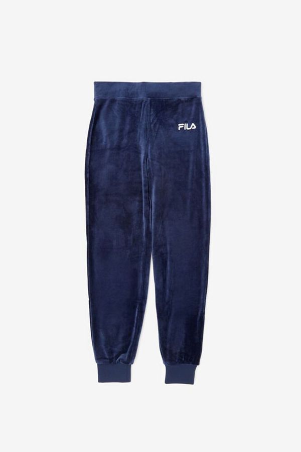 Pantalón Jogger Fila Mujer Azul Marino - Sara Velour - España 057394ANT